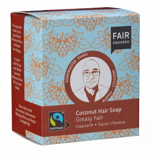 Fair Squared Coconut Hair Soap Greasy 2x80g.