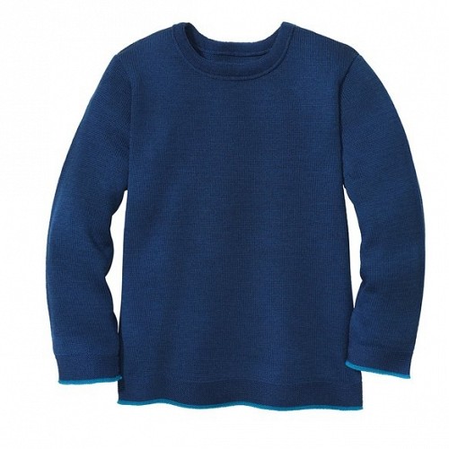 Disana Wool Knitted Jumper - Navy