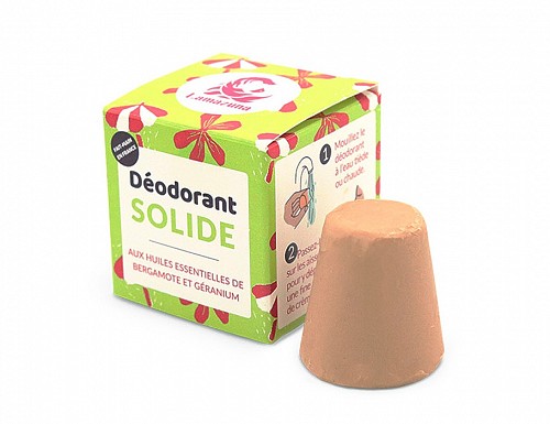 Lamazuna Solid Deodorant with Bergamot and Geranium