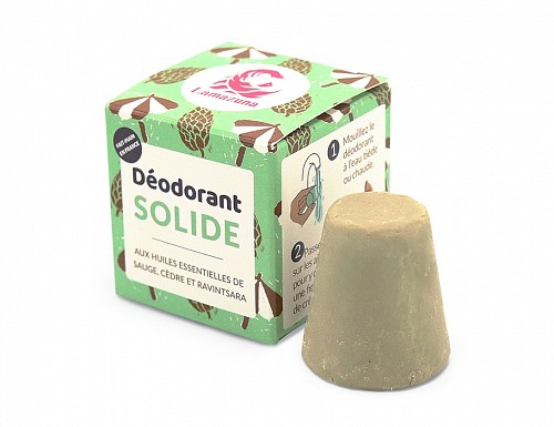 Lamazuna Solid Deodorant with Sage Cedar & Ravintsara
