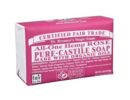 Dr. Bronner Pure-Castile Bar Soap - Rose