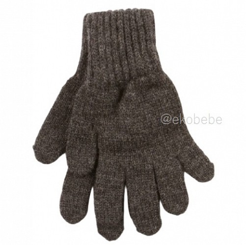 Wool Children Fingered Gloves - Anthracite