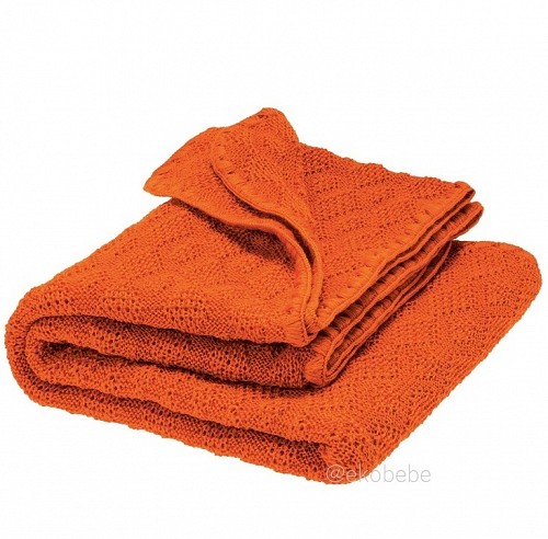 Disana Wool Baby Blanket - Orange