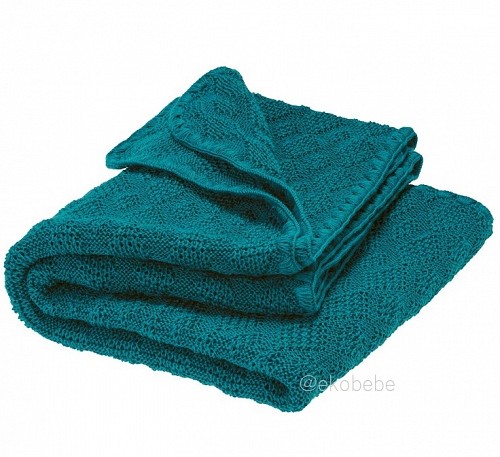 Disana Wool Baby Blanket - Pacific