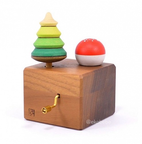 Mader Wooden Music Box - Tree & Toadstool