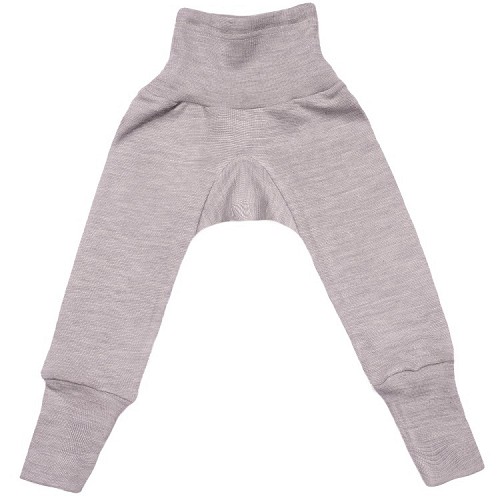 Cosilana Wool Silk Baby Trousers - Grey melange