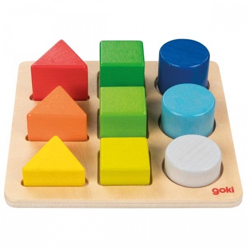 Montessori Materials - Colour and Shape Sorting Game