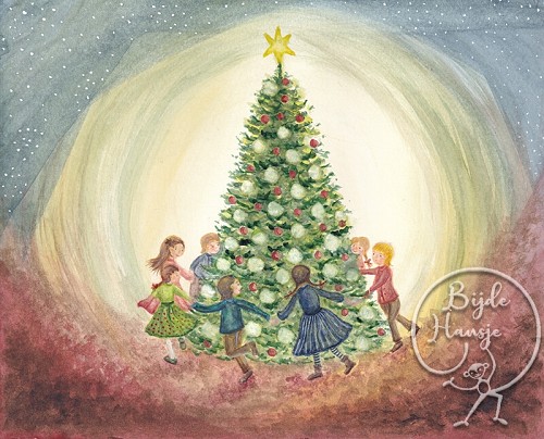 Postcard Waldorf - Christmas Tree
