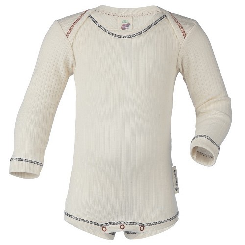 Engel Baby Body Long Sleeved Drop Stitch - Natural