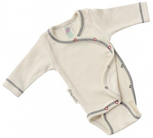 Engel NEW BORN Body Long Sleeved with Press Studs - Natural
