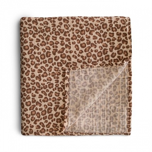 Mushie Swaddle Blanket - Leopard