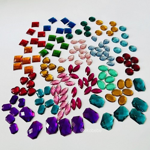 BAUSPIEL Sparkling Stones Assorted Ø 2,5 - 4 cm