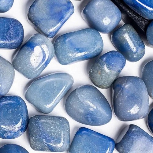Blue Quartz Smooth Tumble Stone