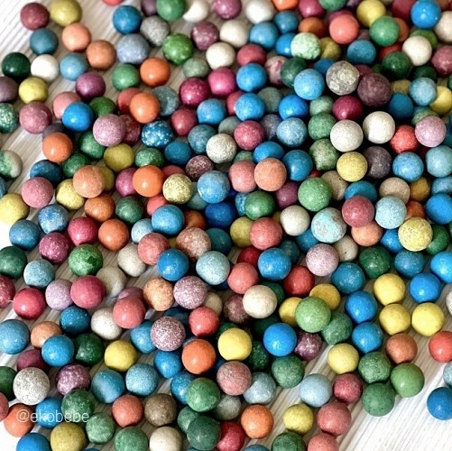 Vintage Colorful Clay Marbles