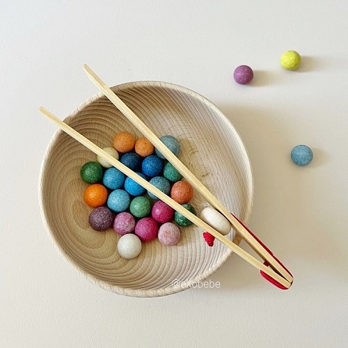 Vintage Colorful Clay Marbles