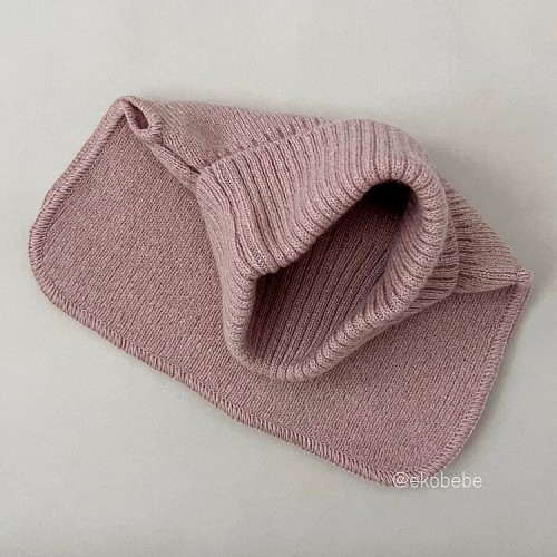 Cashmere Baby Collar Scarf - Rose