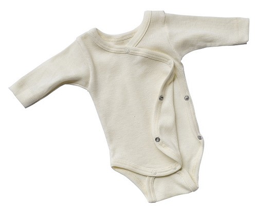 Engel Baby Body Long Sleeved Wrap Around - Natural