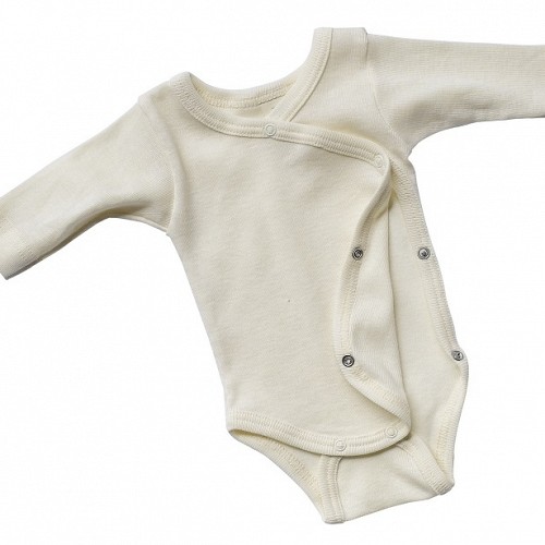 Engel Baby Body Long Sleeved Wrap Around - Natural