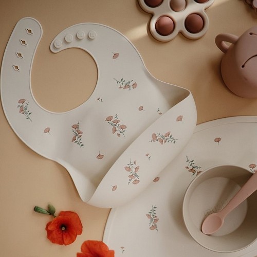 Mushie Silicone Place Mat - Pink Flowers