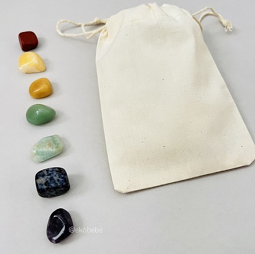 Natural Chakra Healing Stone Set 7 - Giftset