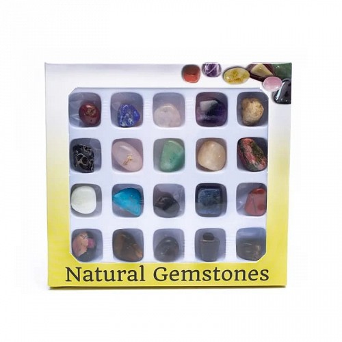 Gemstone Minerals World Collection 20 pcs. Giftbox