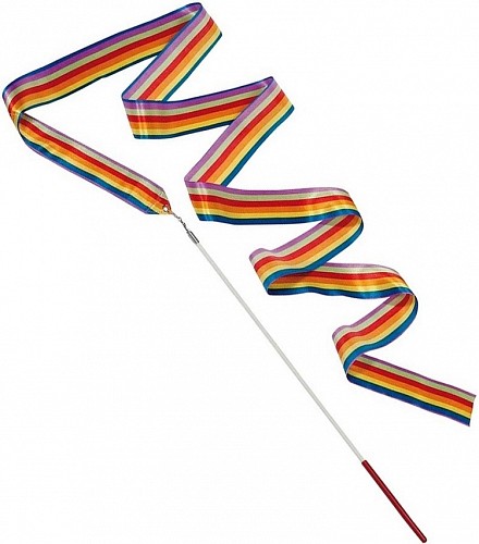 Rhythmic Dance Gymnastic Ribbons - Rainbow