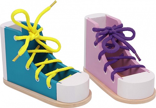 Montessori Threading Game Shoes