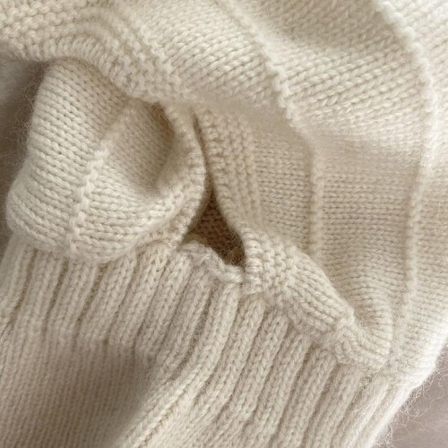 Balaclava with Ears Cashmere - Natural