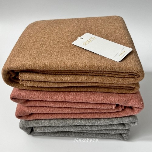 NEW Disana Soft Boiled Wool Blanket 100x135cm - Caramel