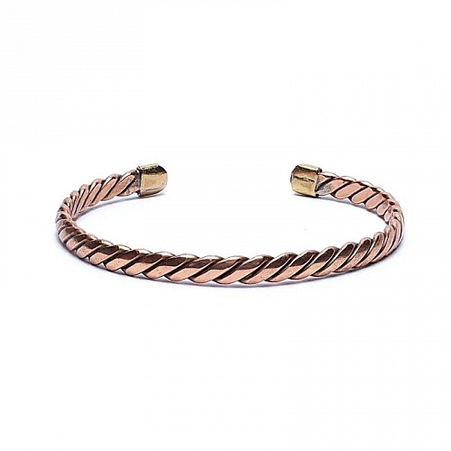 Copper Twisted Bracelet Bronze