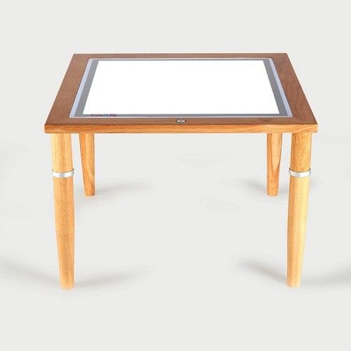 Wooden Light Table with Adjustable Legs