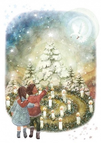 Postcard Waldorf - Christmas Wish