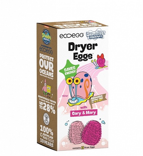 ECOEGG Dryer Egg x SpongeBob Gary and Mary - Fragrance Free