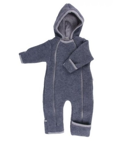 Premium Baby Winter Overall Wool Fleece - Anthracite