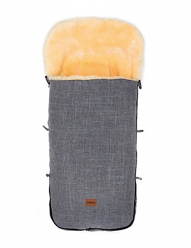 Premium Sheepskin Sleeping Bag Makalu - Grey Melange