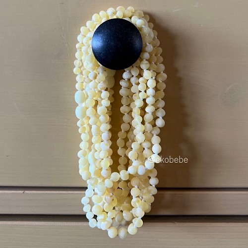 Baltic Amber Teething Necklace 32cm - Raw Royal