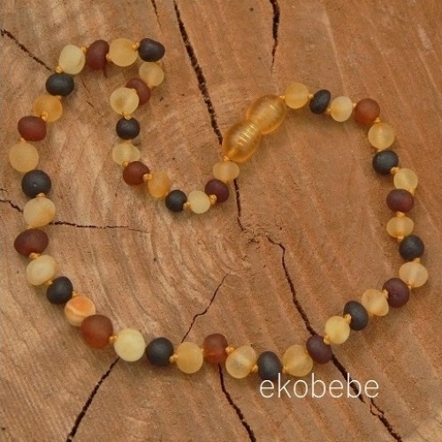 Baltic Amber Teething Necklace - Raw Multi