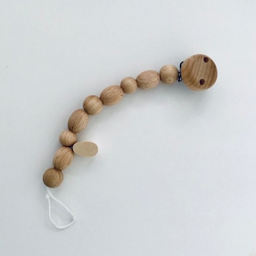 Wooden Soother Chain - untreated wood