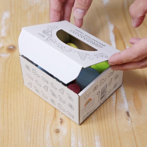 Grimms 6 koka sēnītes pasteļu krāsās iepakojuma kastītē