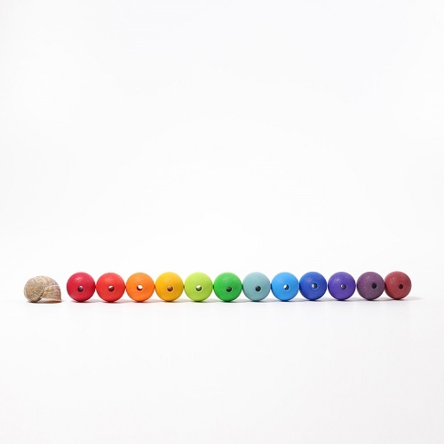 GRIMM`S - 36 Large Wooden Beads