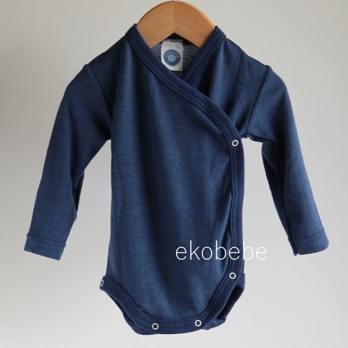 Cosilana Wrap Around Baby Body Wool Silk - Navy