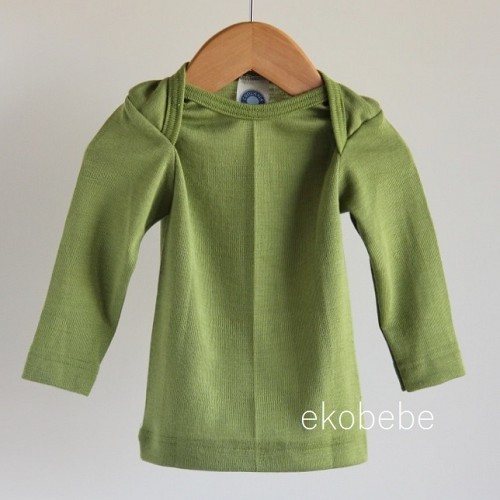 Cosilana Wool Silk Baby Shirt - Green