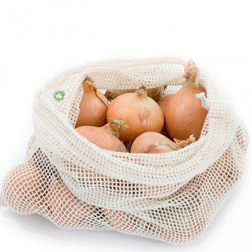 Reusable Organic Cotton Vegetable Fruit Bag 40x30cm