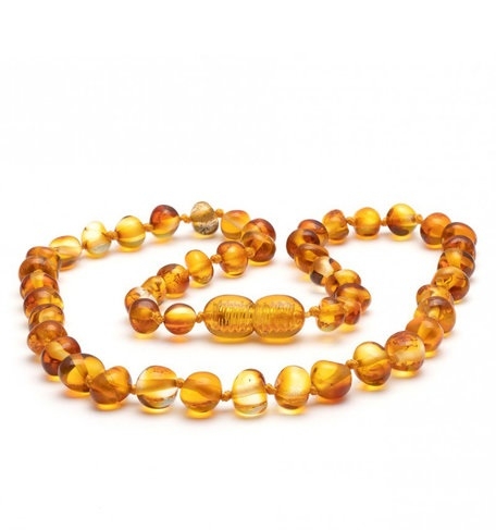 Baltic Amber Teething Necklace 32cm Honey B