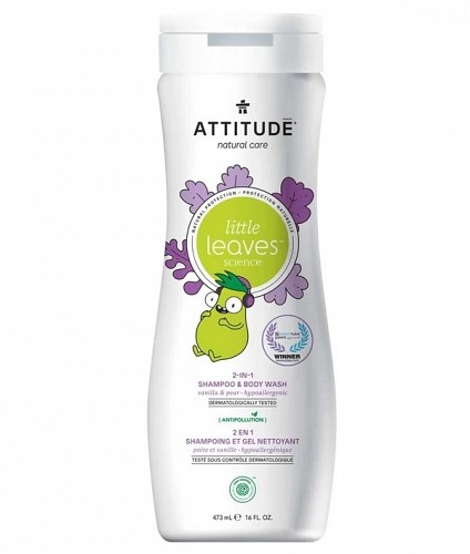 Attitude Shampoo and Body Wash 2 in 1 for kids Vanilla & Pear