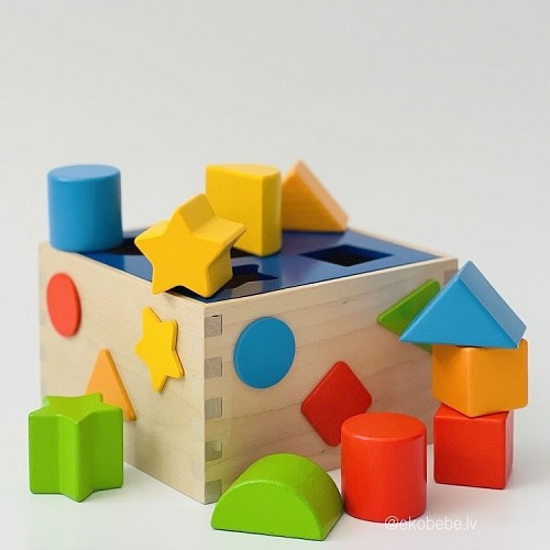 Montessori Materiāli - Koka Šķirošanas Kaste Lielā