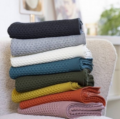 NEW Disana Wool Baby Blanket Honeycomb - Grey