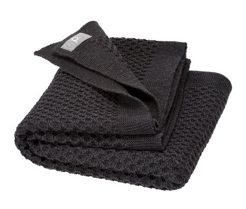 NEW Disana Wool Baby Blanket Honeycomb - Anthracite
