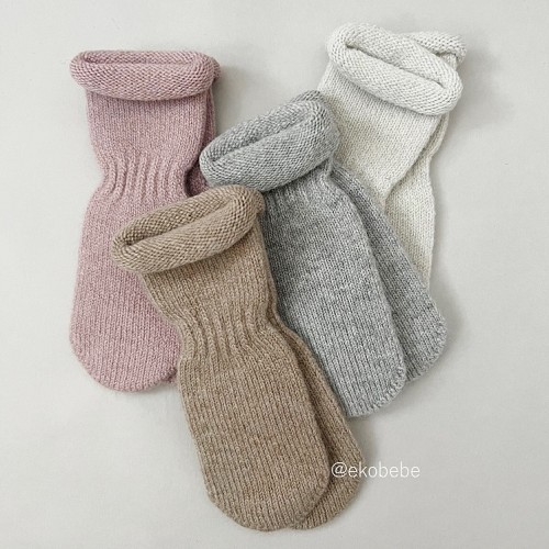 Cashmere Wool Baby and Children Socks - Sand