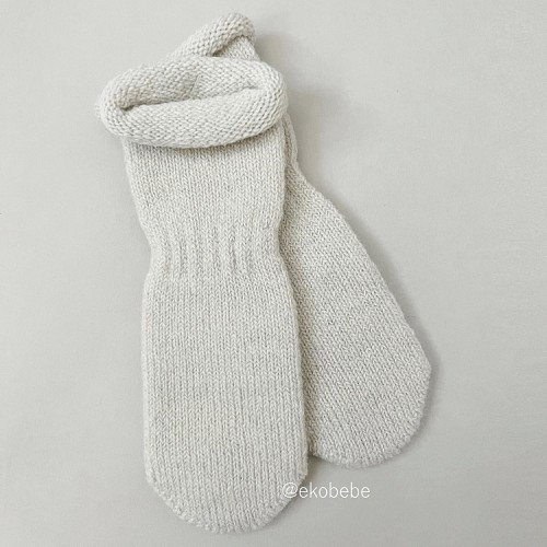 Wool Baby Socks Cashmere - Fog
